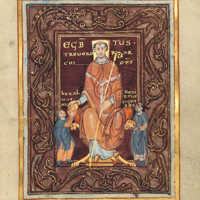 Der Egbert -Codex (10. Jh.) mit seinen 60 Miniaturen zum Leben Jesu entstand im Auftrag des Trierer Erzbischofs Egbert und zählt zu den bekanntesten Handschriften weltweit. Das Original befindet sich in der Stadtbibliothek. Foto: Faksimile-Verlag.