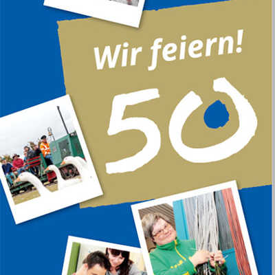 Plakat 50 Jahre Lebenshilfe-Werkstatt