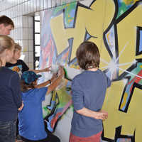Kunstkurs im Jugendzentrum Euren