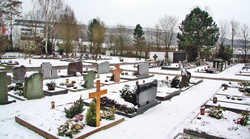 Der Höhenfriedhof im Winter