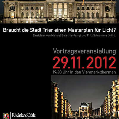 Plakat Braucht Trier einen Masterplan für Licht?