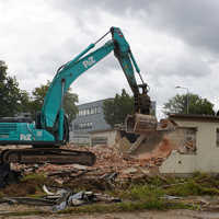 Abbrucharbeiten in der General-von-Seidel-Kaserne im August 2021