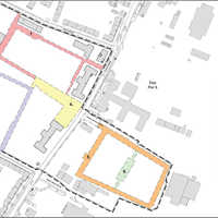 Lageplan des Irrbachquartiers mit Straßenbenennung