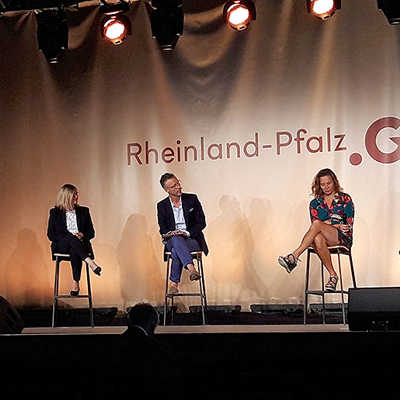 Bei der Präsentation der neuen Marke RLP.Gold wirkte auch Christiane Luxem (rechts) von der städtischen Wirtschaftsförderung mit.
