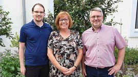 Udo Köhler, Birgit Falk und Thorsten Wollscheid (v. r.) bilden den Vorstand der CDU-Fraktion. Foto: CDU